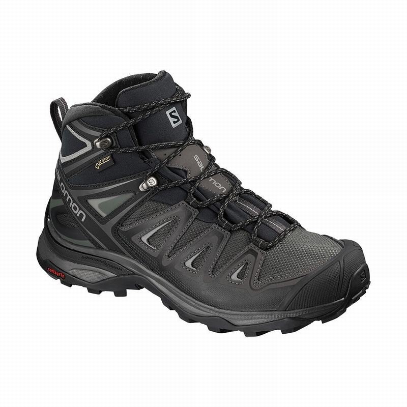 Bottes De Randonnée Salomon Femme Noir - Salomon X ULTRA 3 MID GORE-TEX - France (9825-AGLYR)